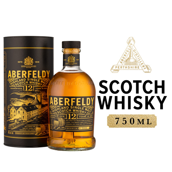Aberfeldy 12 Year Old Single Malt Scotch Whisky 40% 75Cl/750Ml