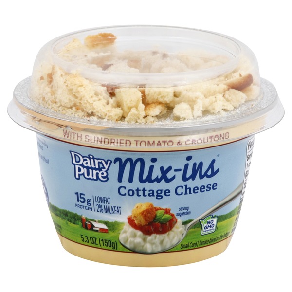 Dairypure Mix Ins Low Fat Cottage Cheese With Sundried Tomato And