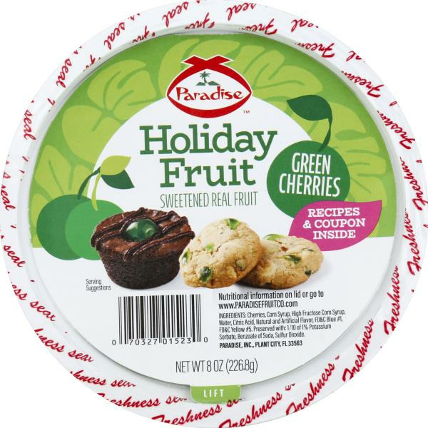 cherries♡プロフ必読!! Paradise Herbs Candied Fruit, Green Cherries Same-Day Delivery or