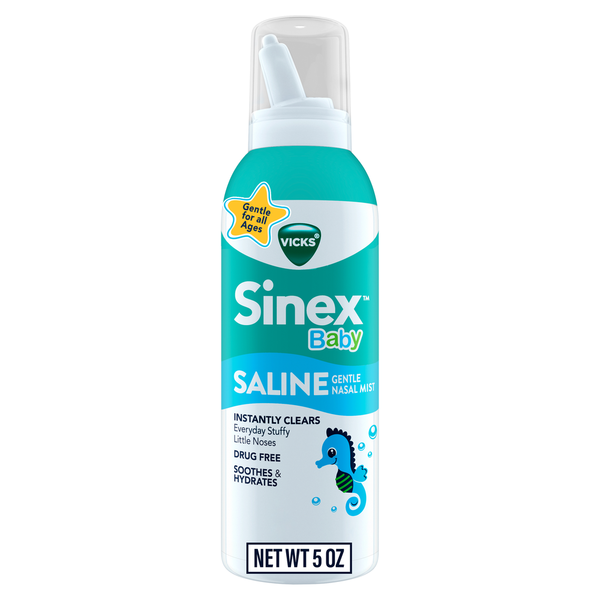 Vicks Sinex, Baby Saline Nasal Spray, Gentle For All Ages