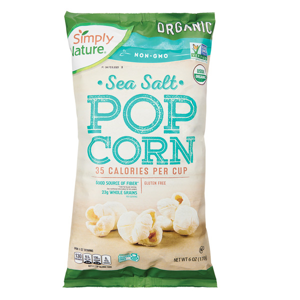 Simply Nature Sea Salt Organic Popcorn