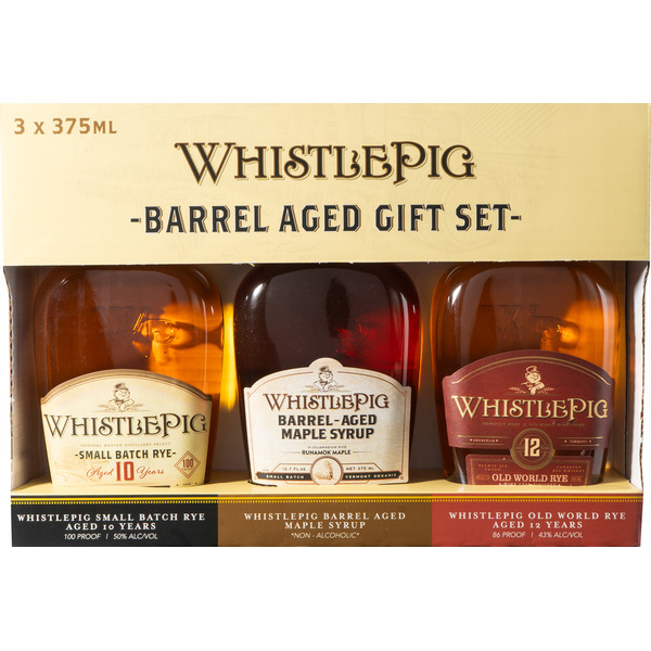 WhistlePig Rye Whiskey Maple Old Fashioned Gift Set Same-Day