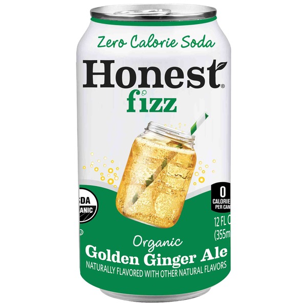 Honest Fizz Organic Golden Ginger Ale Soda (12 fl oz) Instacart