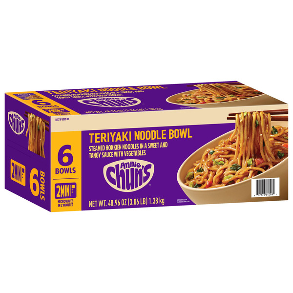 Annie Chun's Teriyaki Noodle Bowl, 8.16 oz, 6-count