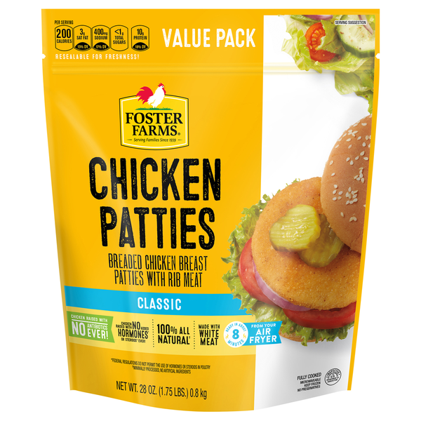 Foster Farms Classic Chicken Patties