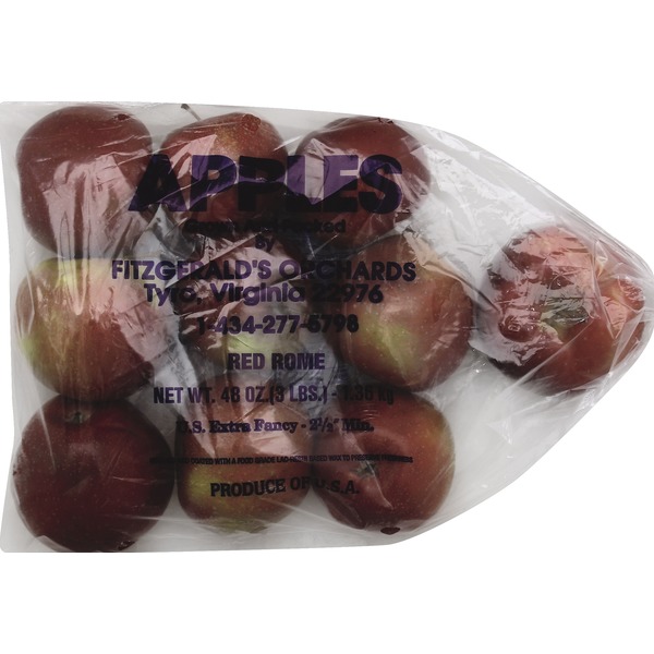 Fitzgeralds Orchards Red Rome Apples, Bag (48 oz) Instacart
