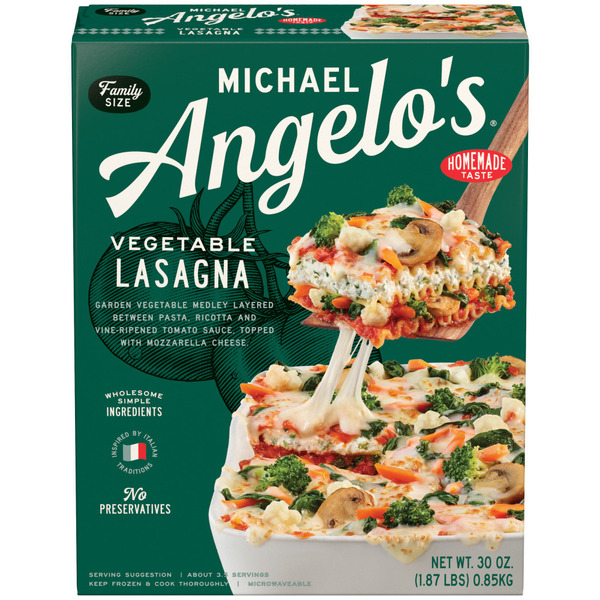 Michael Angelo's Vegetable Lasagna Frozen