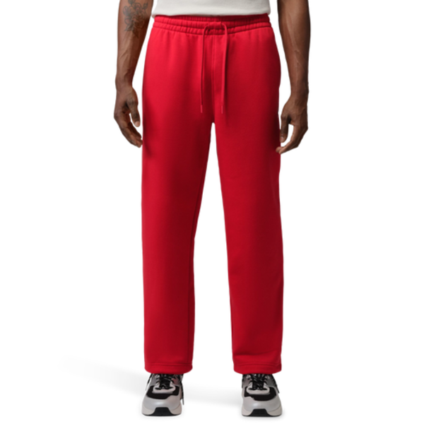 Jordan Men's Brooklyn Statement Fleece Open-Hem Pants, XXL - University Red