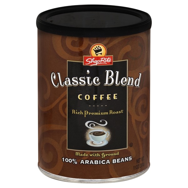 ShopRite Coffee, Ground, Rich Premium Roast, Classic Blend (11 oz) from