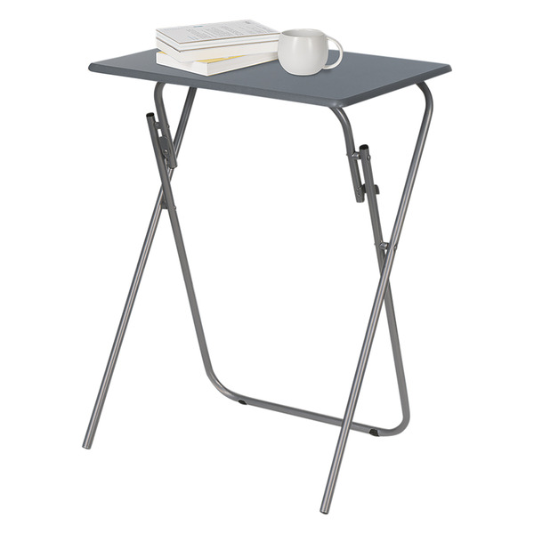 ALDI SOHL Furniture Legs Folding Tray Table Gray & Silver SameDay
