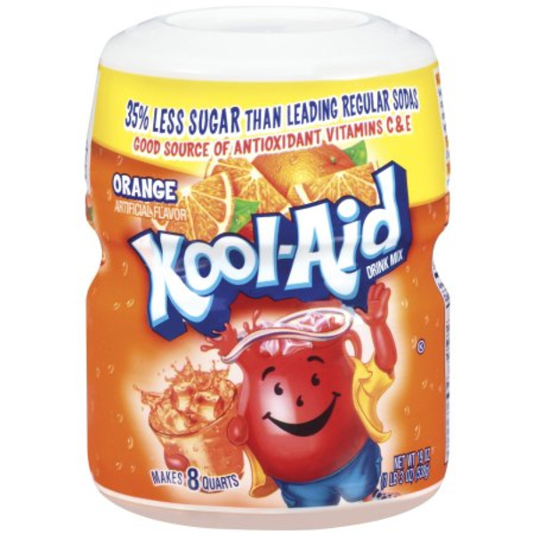 Kool-Aid - Orange Flavor, 19 oz (makes 8 quarts) - 12 ct