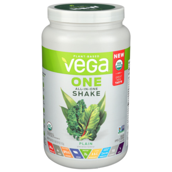 Vega Organic All-In-One Plain Unsweetened Shake Same-Day Delivery