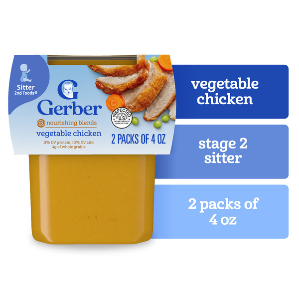 Gerber Vegetable Chicken Nutritious Dinner 2nd Foods