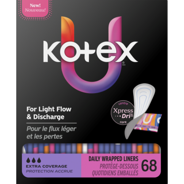 Kotex Absorbent Extra Folded & Wrapped Liner Same-Day Delivery | Rexall