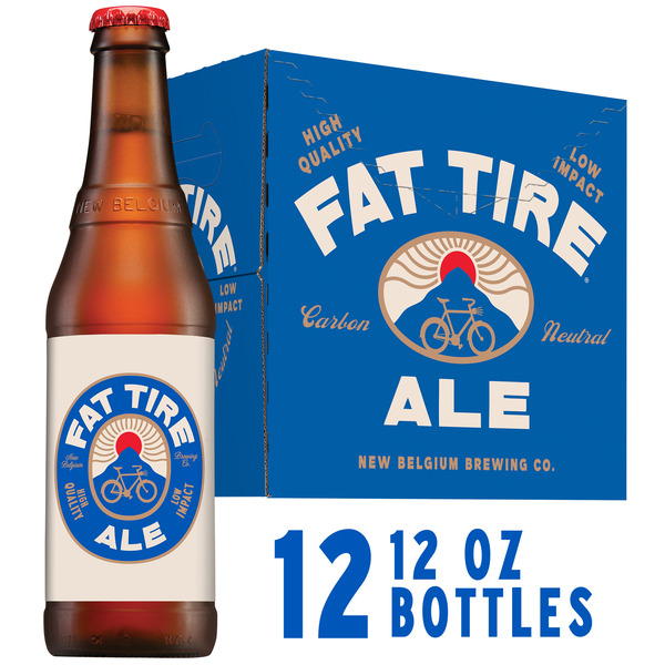 New Belgium Fat Tire Ale Beer, 12 Pack, 12 fl oz Bottles Same-Day