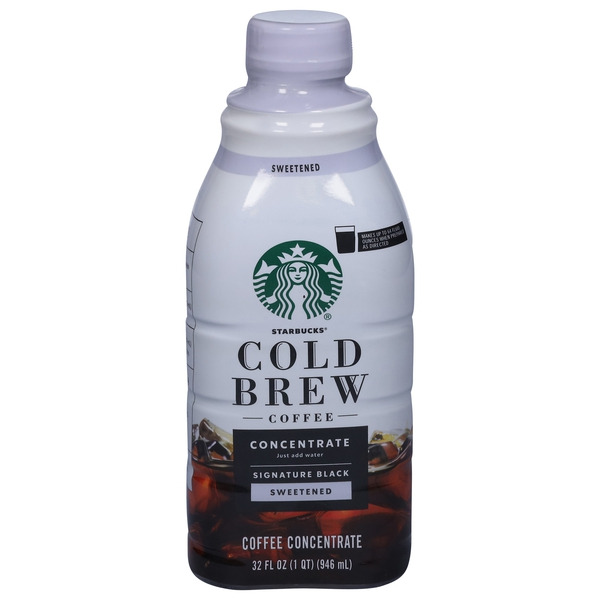 Starbucks Coffee Concentrate, Cold Brew, Signature Black