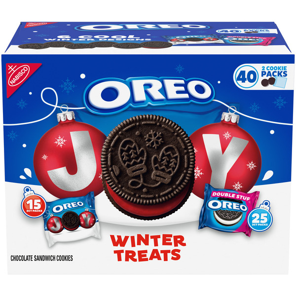 Oreo Joy! Winter Treats Holiday Cookies Variety Pack, Snack Packs