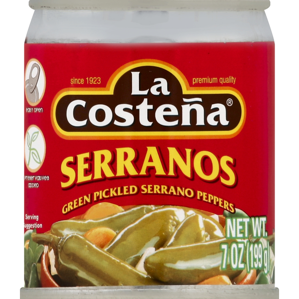 La Costeña Serrano Peppers, Green Pickled