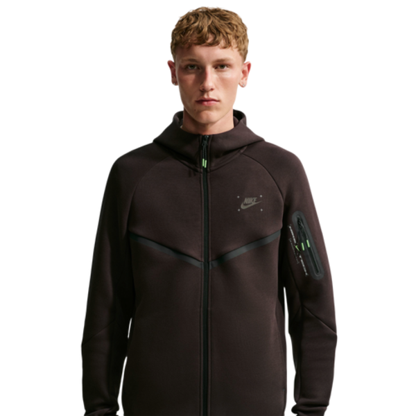 Nike Men's Tech Fleece Full Zip Windrunner Hoodie, XXL - Brown/Black