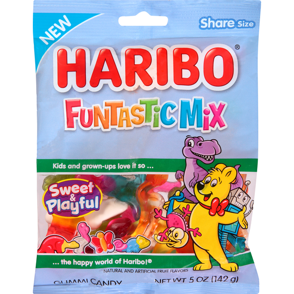 HARIBO Gummi Candy, Funtastic Mix, Share Size Same-Day