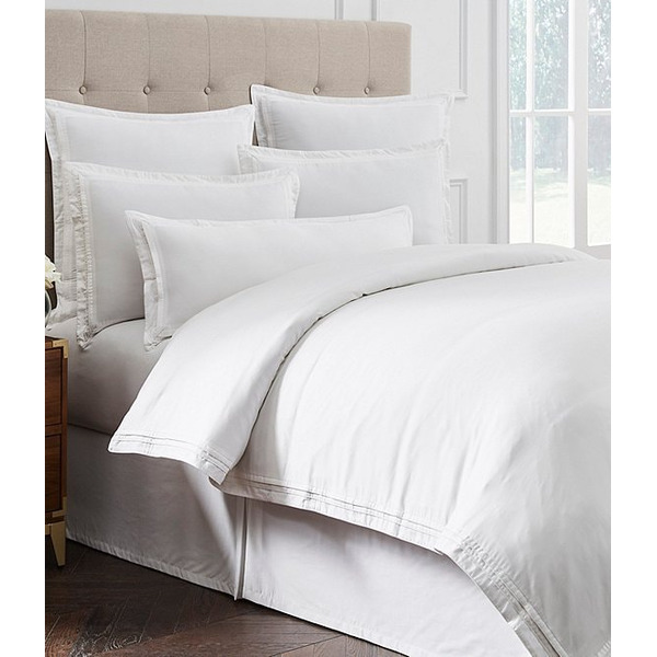 Luxury Hotel Elegance Edge Cotton  Tencel Comforter Mini Set