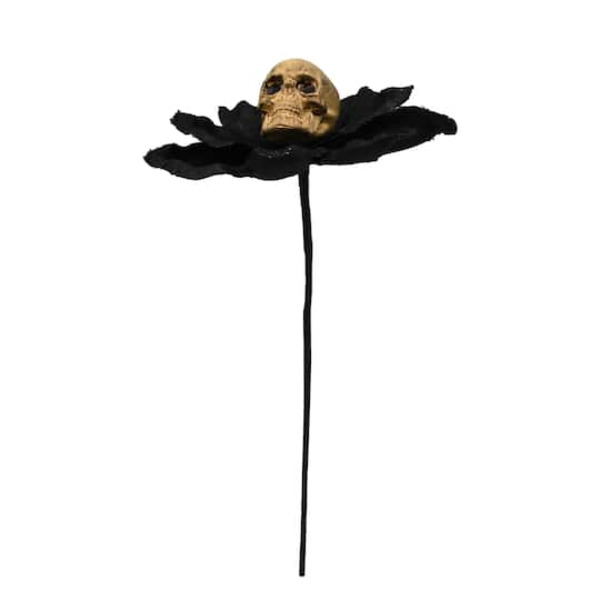 Ashland Flower & Skull Pick - Black
