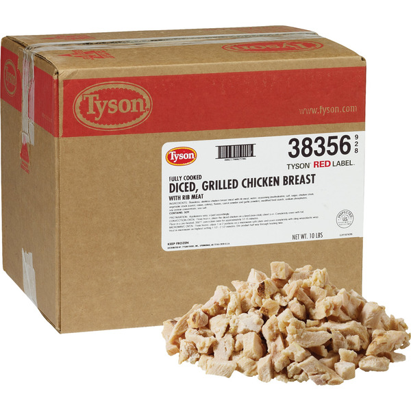 Tyson Red Label Tyson Red Label Diced Chicken Breast, 10 lbs Same-Day Delivery | Costco ...