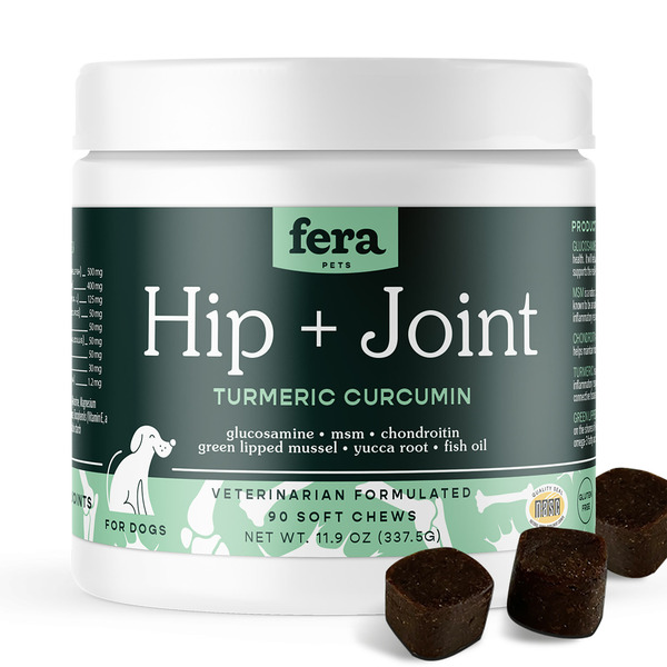 Fera Pets Turmeric Curcumin, for Dog, Hip + Joint