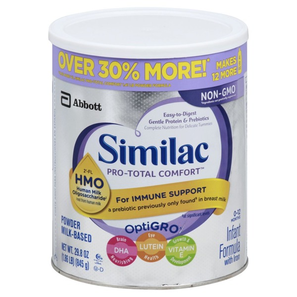 Similac Pro Total Comfort Non Gmo With Hmo Infant Formula With