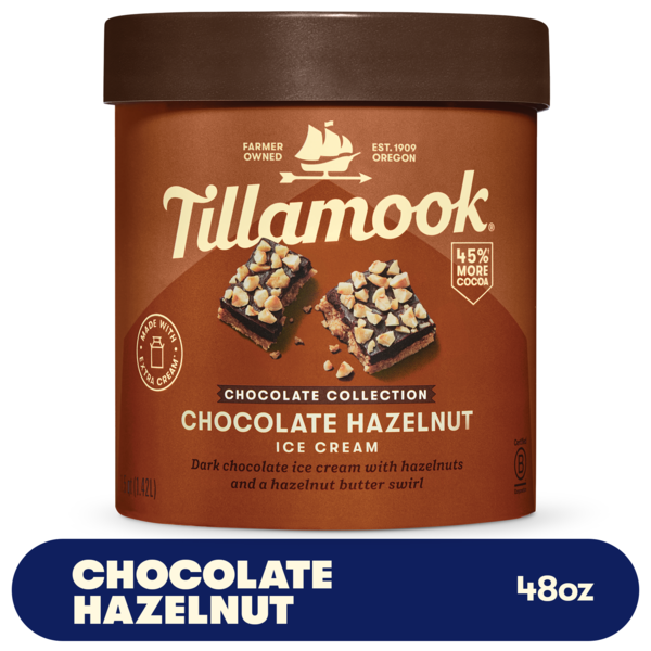 Tillamook Chocolate Collection Chocolate Hazelnut Ice Cream Same