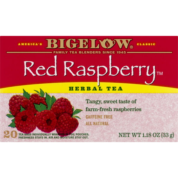Bigelow Herbal Tea Bags Red Raspberry (1.18 oz) Instacart