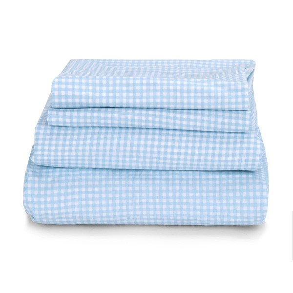 Martha Stewart King 4-Piece Sheet Set - Blue & Navy