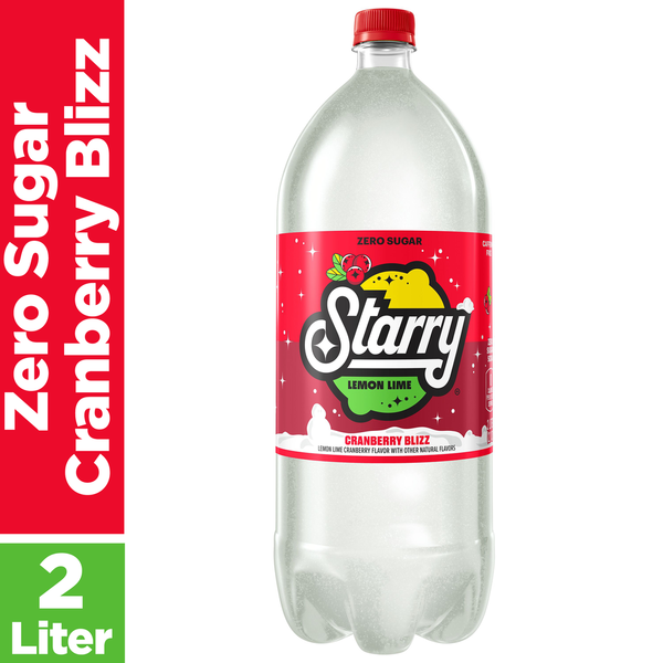 Starry Zero Sugar Soda Lemon Lime Cranberry Blizz Same-Day