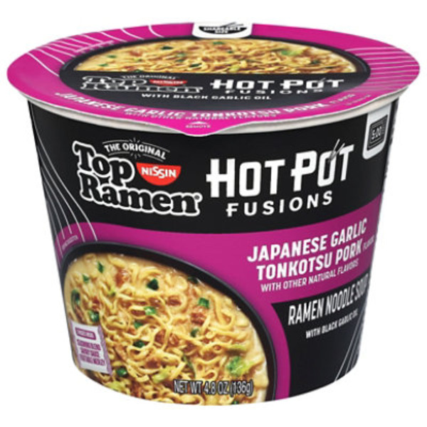 Nissin Japanese Garlic Tonkotsu Pork Ramen Noodle Soup