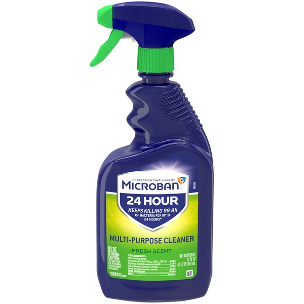 Microban 24 Hour MultiPurpose Cleaner and Disinfectant Spray, Fresh