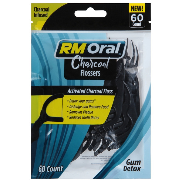 RM Oral Flossers, Charcoal Same-Day Delivery or Pickup | FoodMaxx