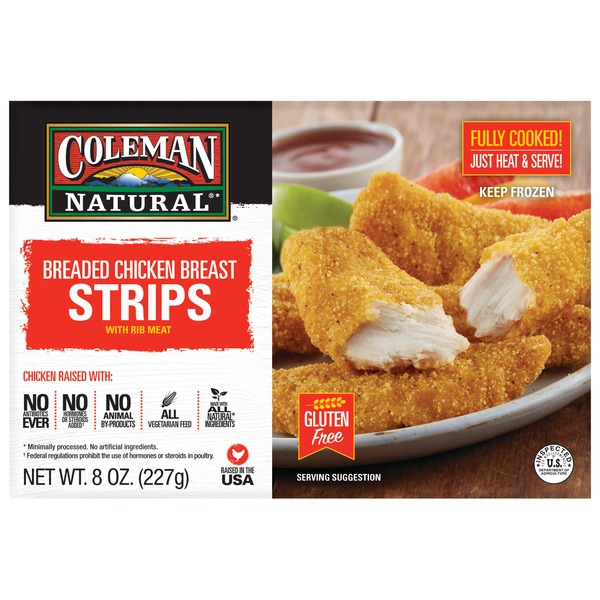 Coleman Gluten Free Breaded Chicken Breast Strips (0.5 lb) Instacart