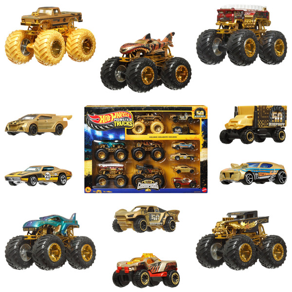Hot Wheels Monster Trucks Big Foot Trophy Champions Car & Truck