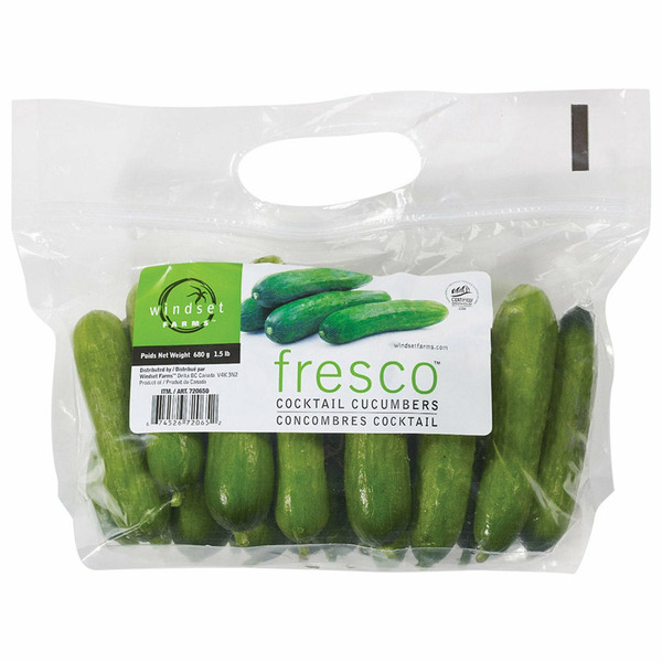 Organic Cocktail Cucumbers, 1.5 lbs