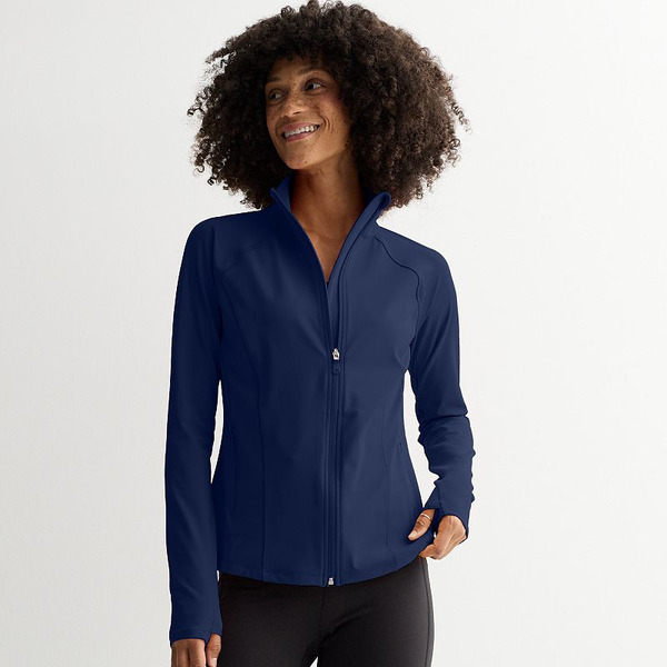 Women's Tek Gear® Zipper Front Midweight Jacket, Size: Medium