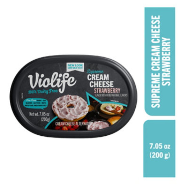 Violife Just like Cream Cheese Strawberry, Dairy-Free Vegan