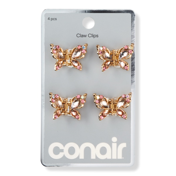 Conair Accessories Mini Butterfly Claw Clip Set