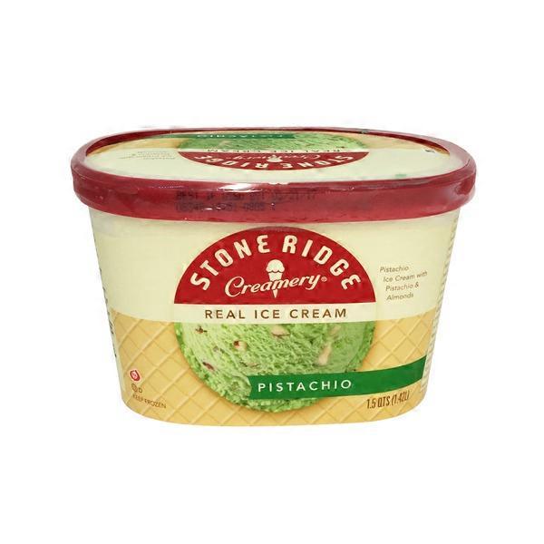 Stone Ridge Creamery Ice Cream, Real, Pistachio (1.5 qt) from Jewel