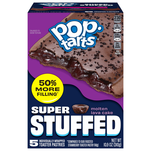 Pop-Tarts Super Stuffed Molten Lava Cake Toaster Pastries
