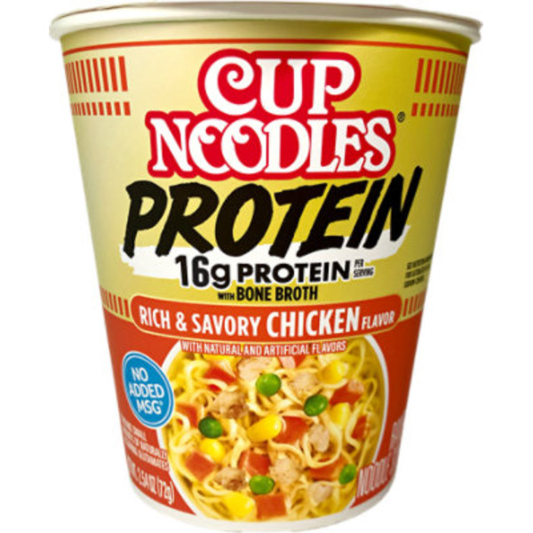 Nissin Protein Rich & Savory Chicken Flavor Ramen Noodle Soup in Sauce