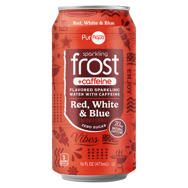 PurAqua Sparkling Frost Caffeine Red White Blue