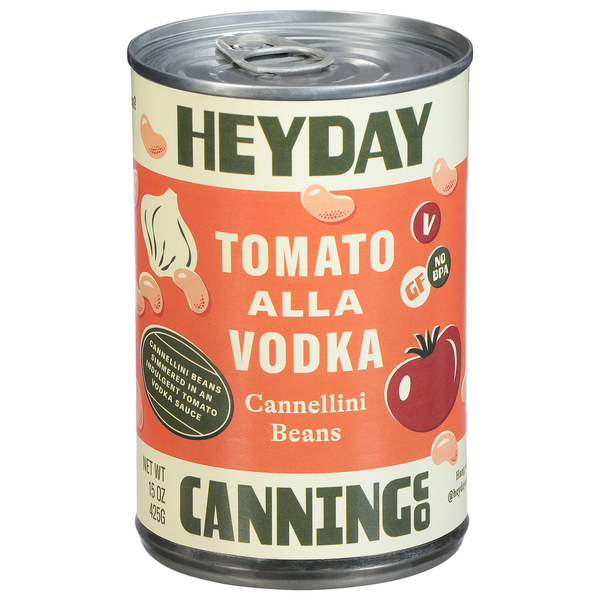 Heyday Canning Co Cannellini Beans, Tomato Alla Vodka