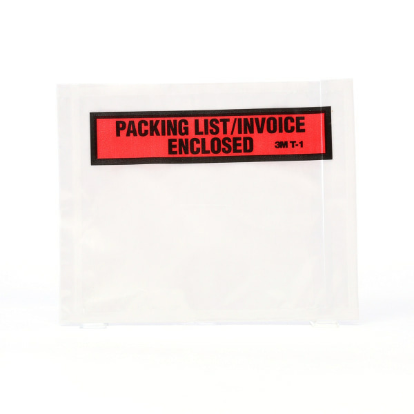 3M Top Print Self-Adhesive Packing List Envelope - White - 4-1/2" x 5-1/2"