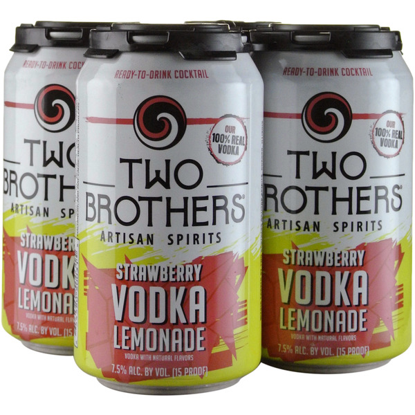 Two Brothers Artisan Spirits Strawberry Vodka Lemonade Same-Day