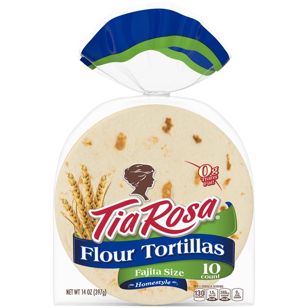 Tia Rosa Fajita Size Homestyle Flour Tortillas (14 oz) from Walmart